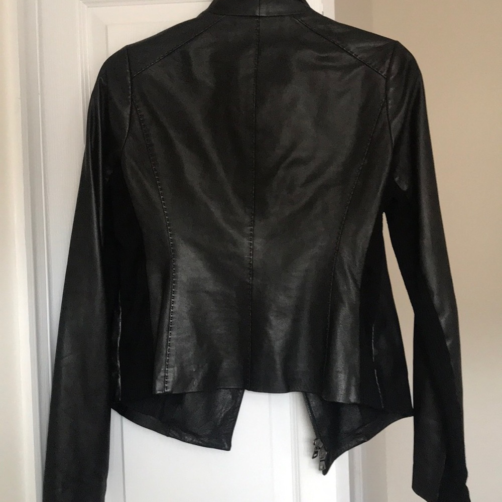 Vince leather Scuba jacket - Picture 4 of 6